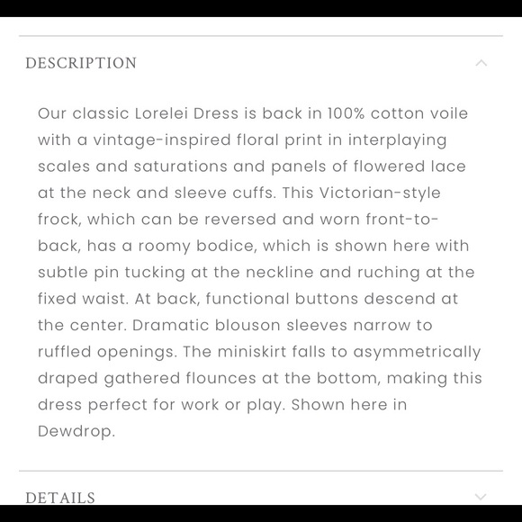 LoveShackFancy Lorelei DewDrop Dress broken zipper - Picture 8 of 10